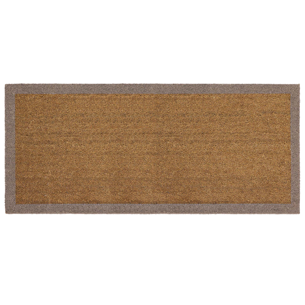 My Mat Printed Coir Border Taupe