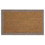 My Mat Printed Coir Border Taupe