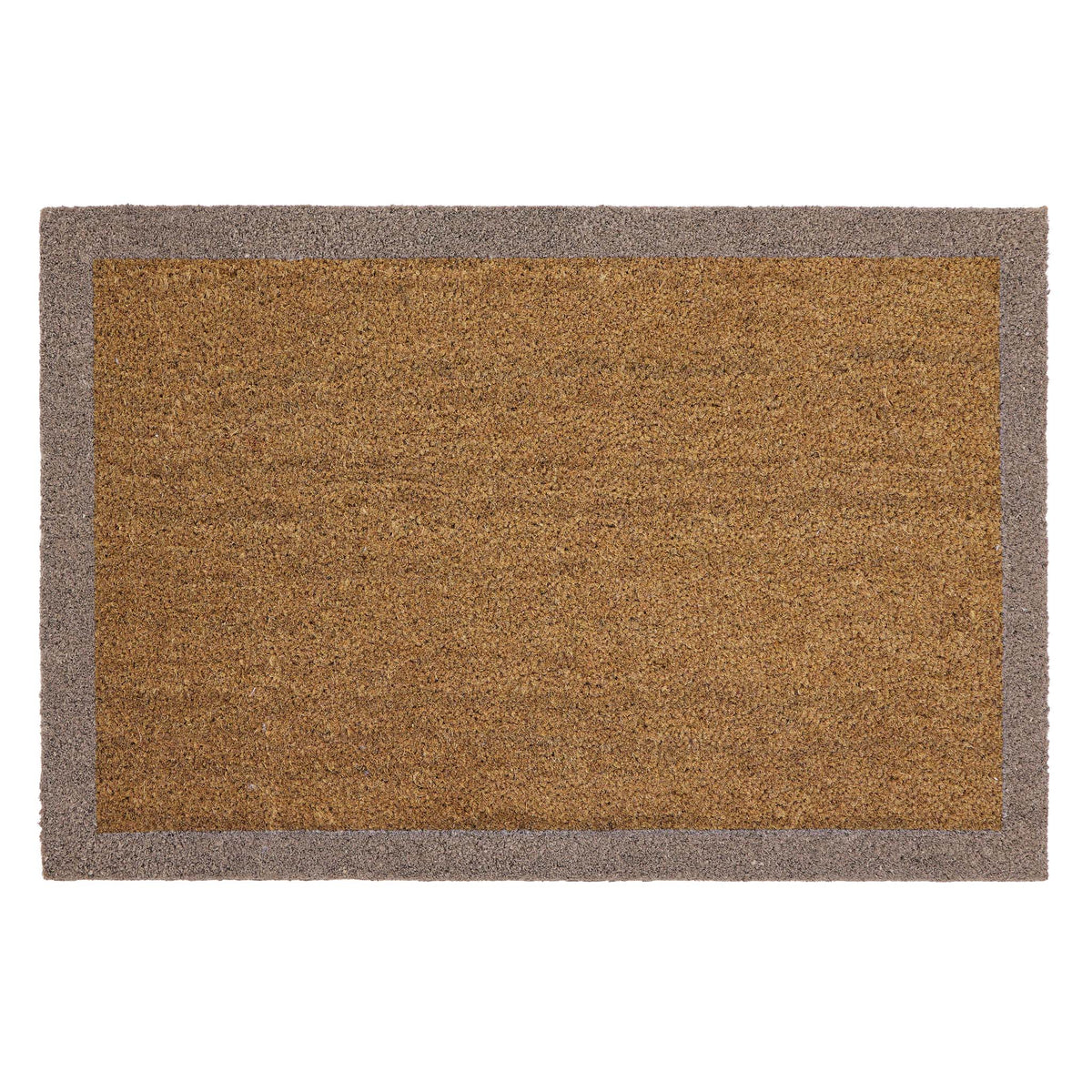 My Mat Printed Coir Border Taupe