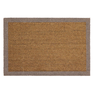 My Mat Printed Coir Border Taupe