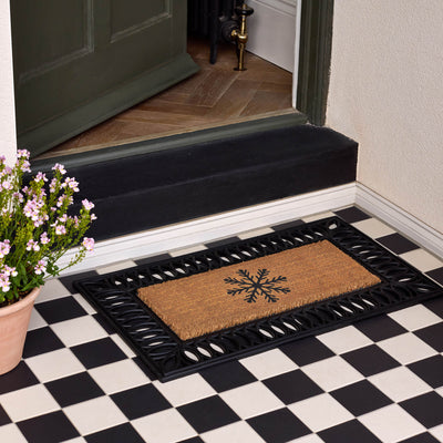 My Mat Coir Insert Snowflake 23X53