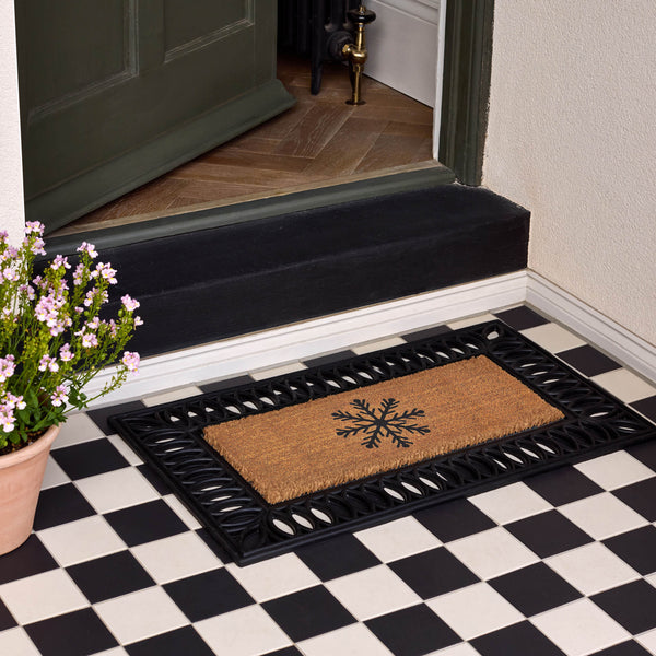 My Mat Coir Insert Snowflake 23X53