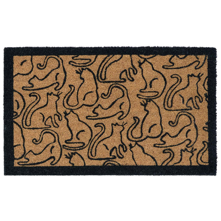 MadeBeyond Printed Coir Outline Cats