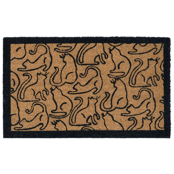 My Mat Printed Coir Outline Cats
