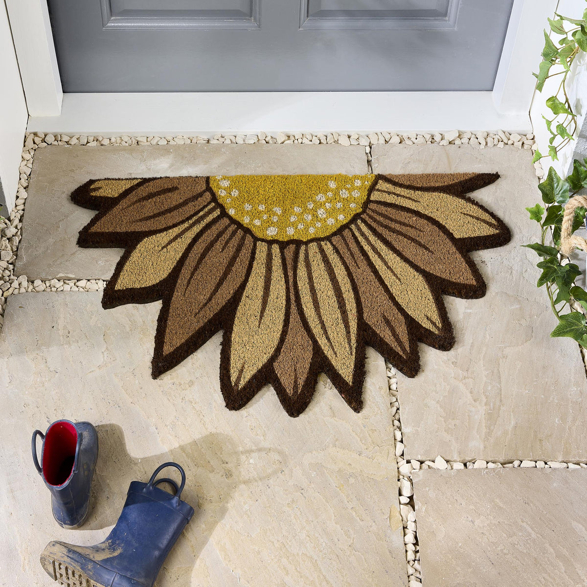 My Mat Printed Coir Sunflower