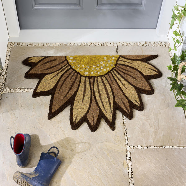 My Mat Printed Coir Sunflower