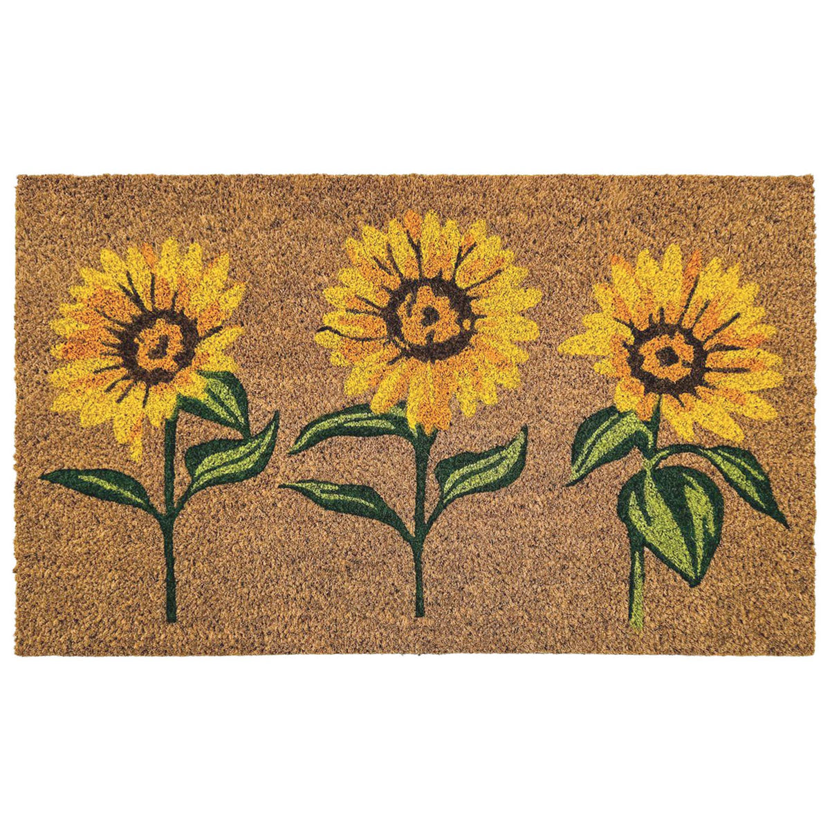 My Mat Printed Coir Multi Sunflowers