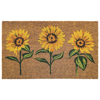 My Mat Printed Coir Multi Sunflowers