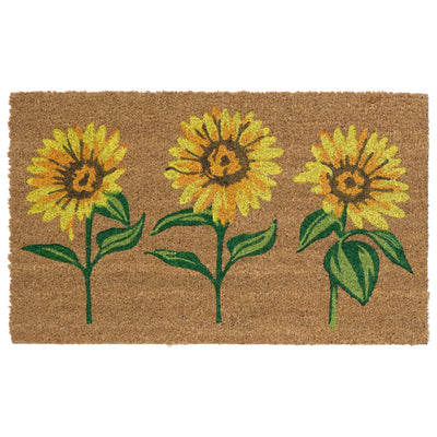 My Mat Printed Coir Multi Sunflowers