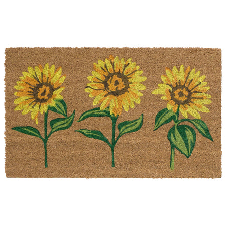 MadeBeyond Printed Coir Multi Sunflowers