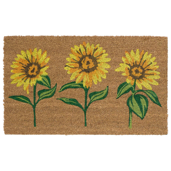 My Mat Printed Coir Multi Sunflowers