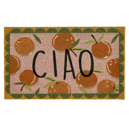 MadeBeyond Printed Coir Ciao Orange