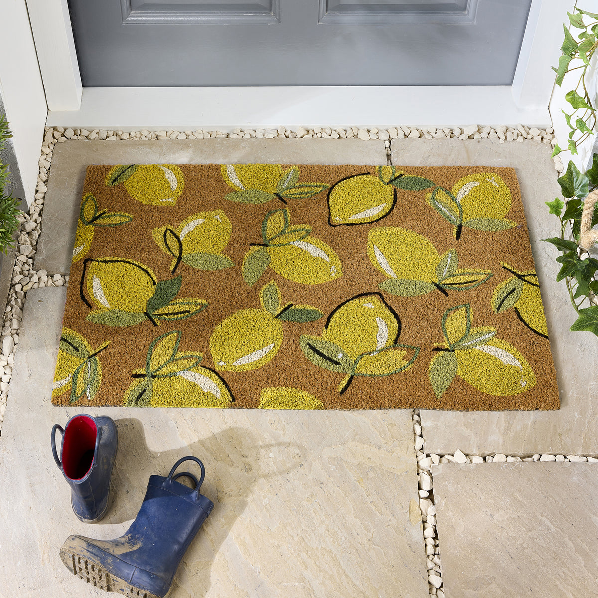 My Mat Printed Coir Lemons