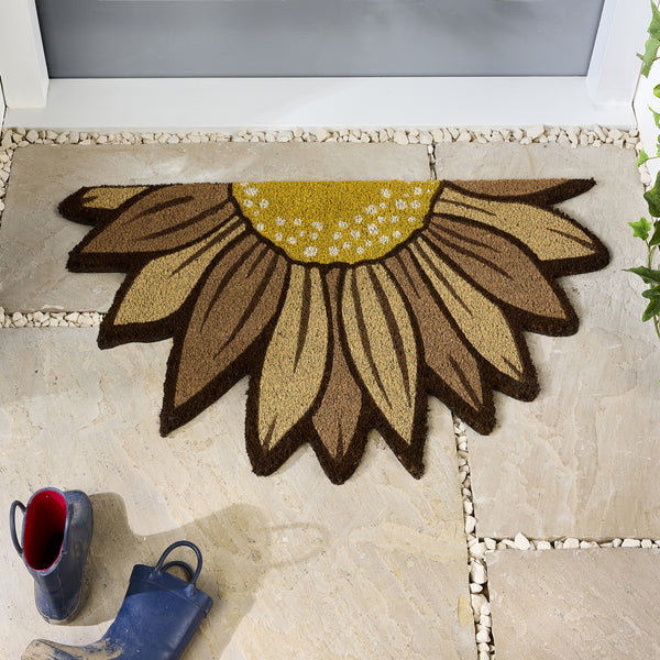 My Mat Printed Coir Sunflowers