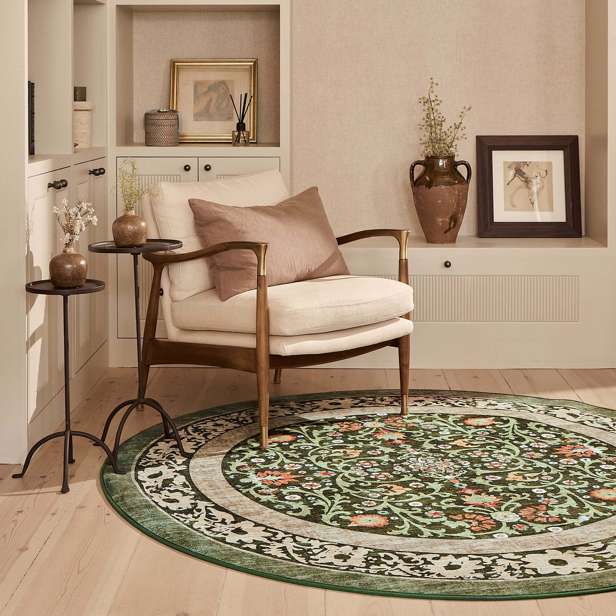 Hug Rug Eco-Washable Country Paisley Green