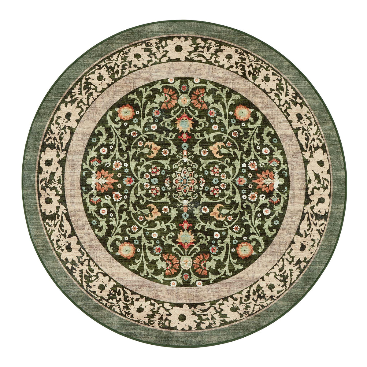 Hug Rug Eco-Washable Country Paisley Green