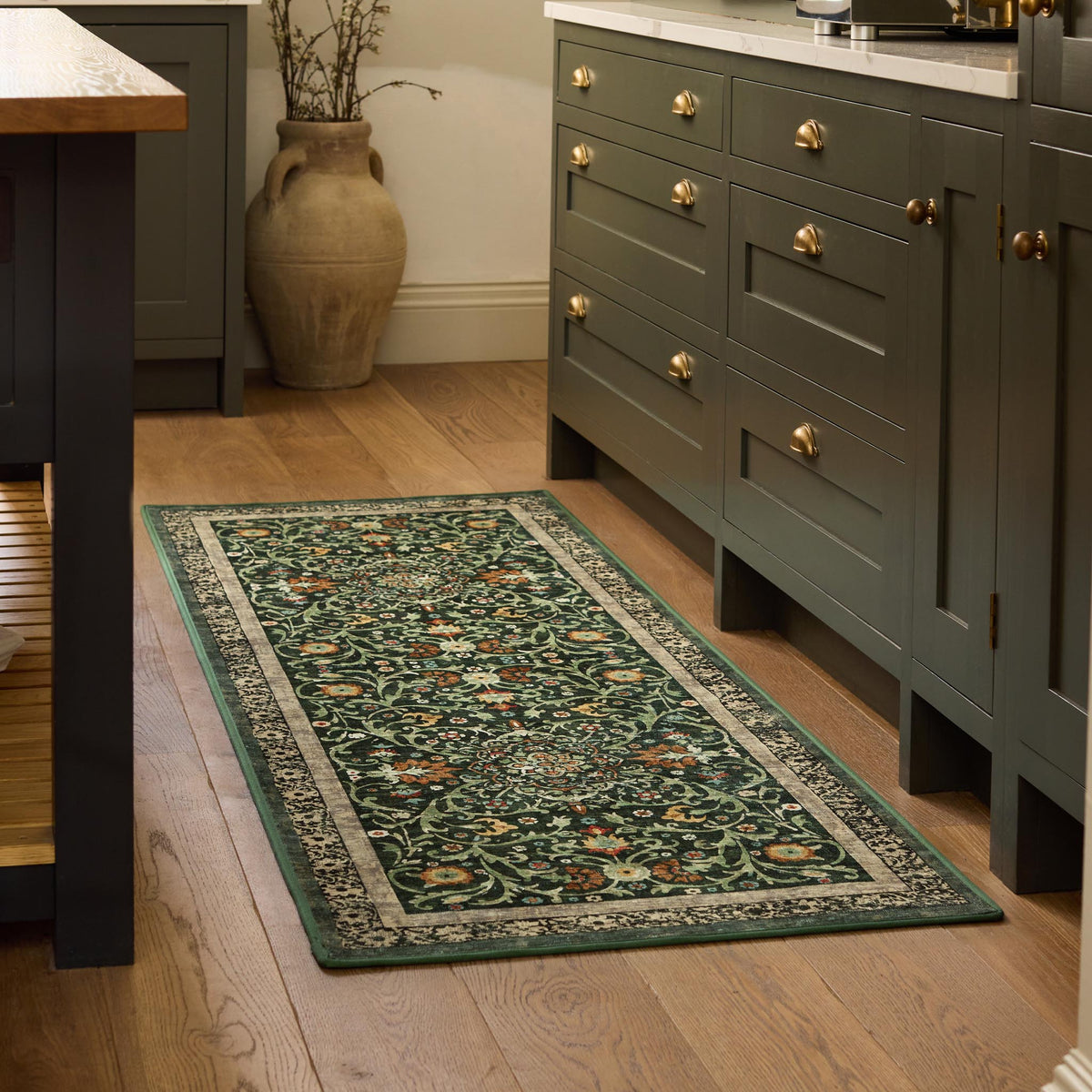 Hug Rug Eco-Washable Country Paisley Green