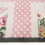 Country Rose Flag Doormat- 100% recycled cotton doormat featuring a pink union jack flag surround by florals.