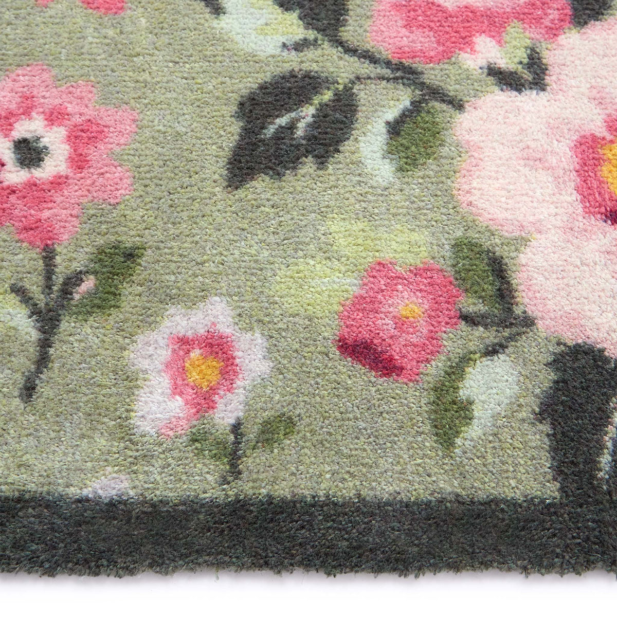 Country Rose Floral Doormat- 100% recycled cotton doormat featuring florals.