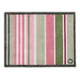 Country Rose Stripe Doormat- 100% recycled cotton doormat featuring pink, white and green stripes.
