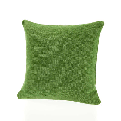 Hug Rug Woven Plain Cushion Dark Green