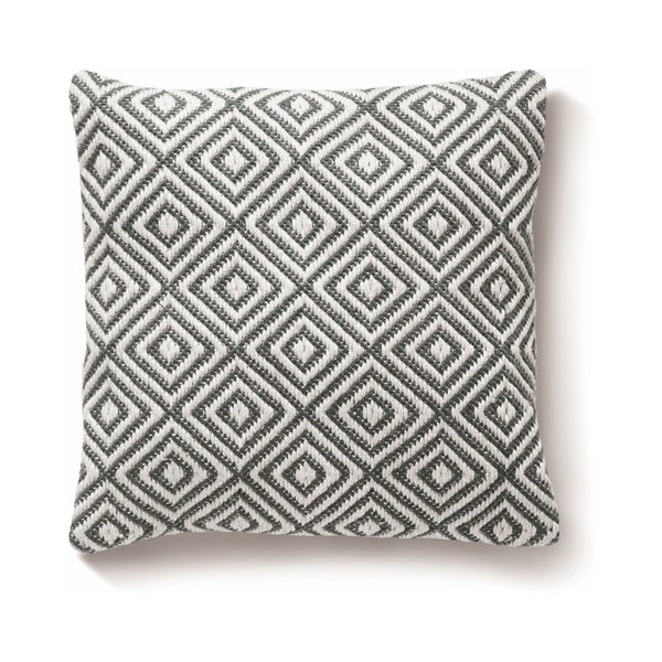 Hug Rug Woven Diamond Cushion Warm Grey