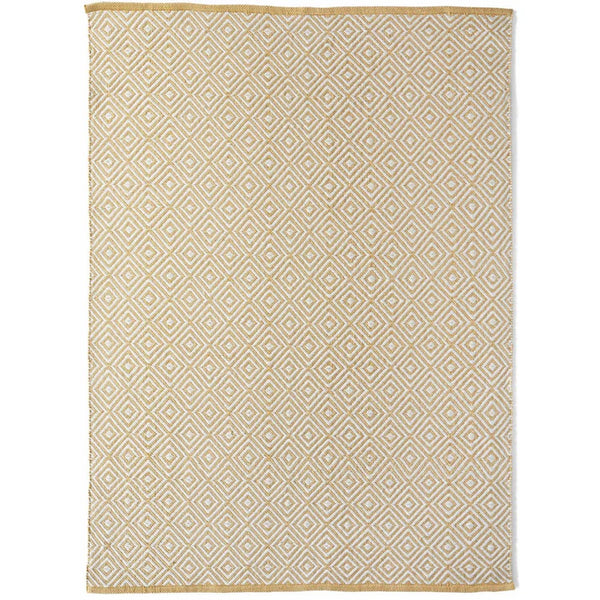 Hug Rug Woven Diamond Rug Gold