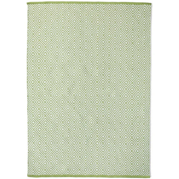 Hug Rug Woven Diamond Rug Green