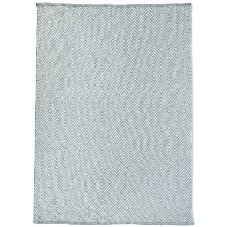 Sheer Dimond Rug Hug Rug Woven Diamond Rug Sky Grey - Phoenox Textiles