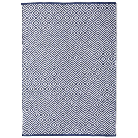 Hug Rug Woven Diamond Rug Navy