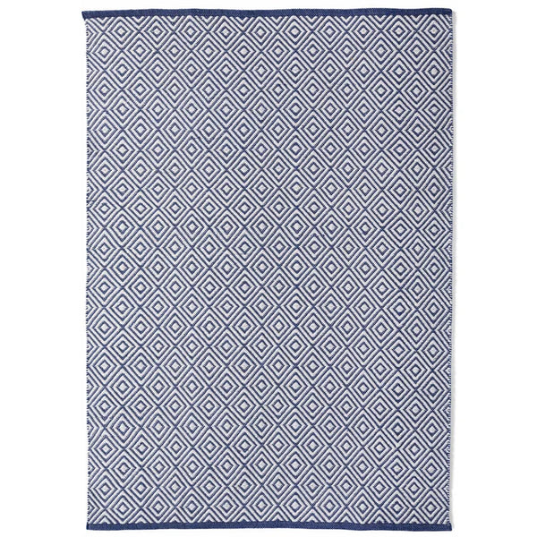 Hug Rug Woven Diamond Rug Navy