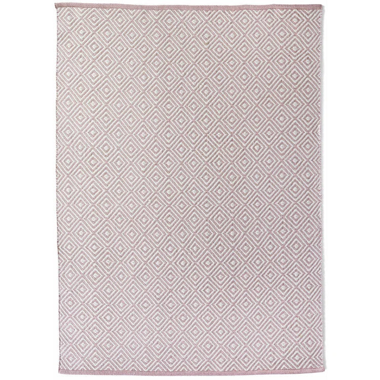 Hug Rug Woven Diamond Rug Rose