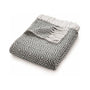 Hug Rug Woven Diamond Throw Warm Grey