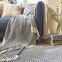 Hug Rug Woven Diamond Cushion Navy