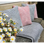 Hug Rug Woven Diamond Cushion Warm Grey