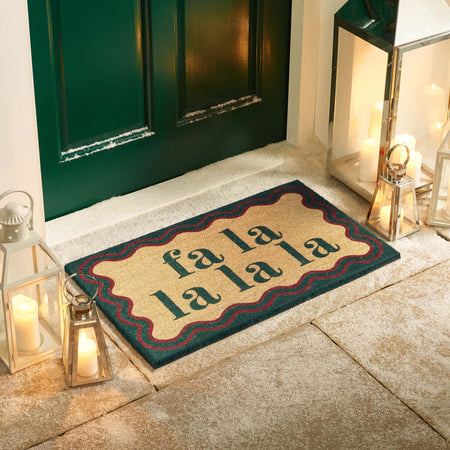 MadeBeyond Printed Coir Fa La La La La