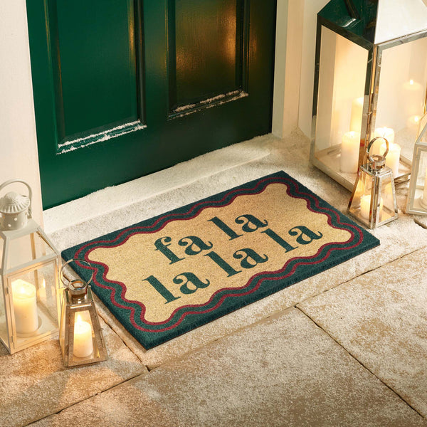My Mat Printed Coir Fa La La La La