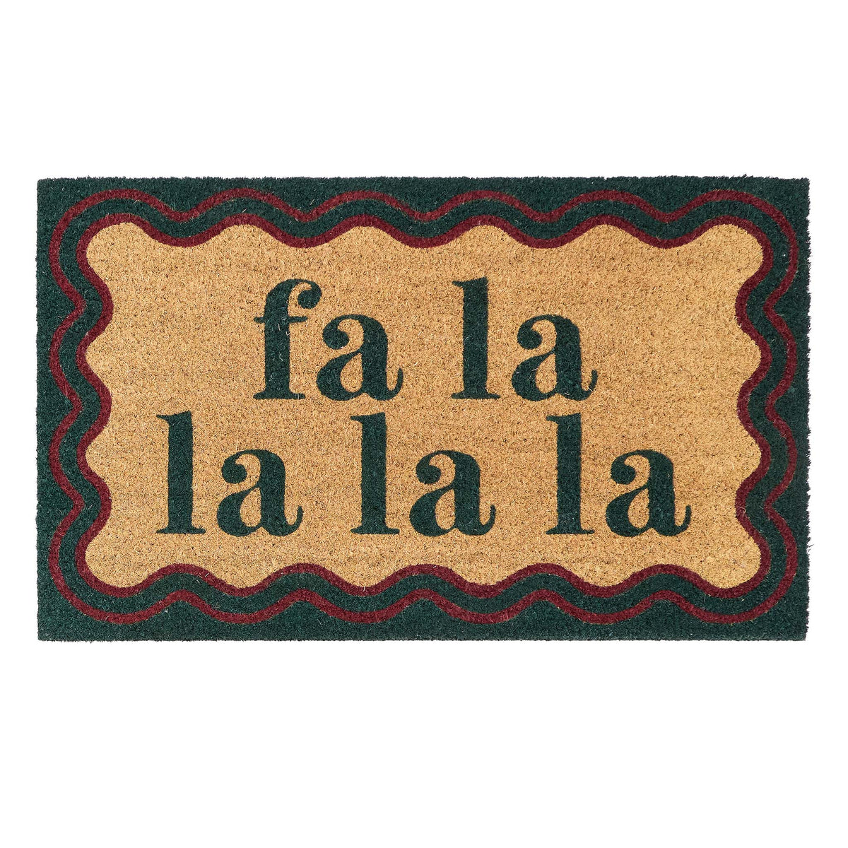 My Mat Printed Coir Fa La La La La