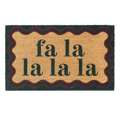 My Mat Printed Coir Fa La La La La
