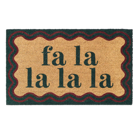 MadeBeyond Printed Coir Fa La La La La