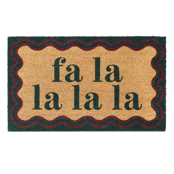 My Mat Printed Coir Fa La La La La