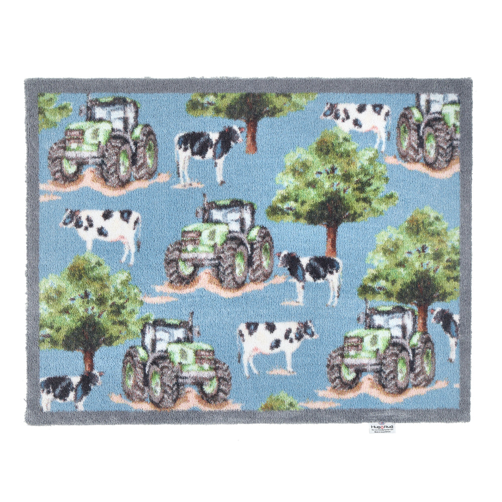 Hug Rug Farmyard Tractors & Cows - Phoenox Textiles