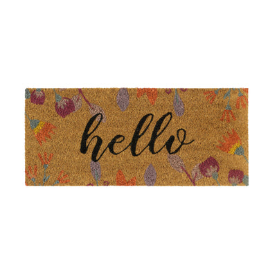 My Mat Coir Insert Floral Hello