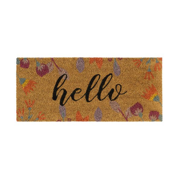 My Mat Coir Insert Floral Hello