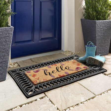 MadeNorth Coir Insert Floral Hello