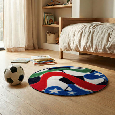 My Mat Nylon Indoor Pattern World Cup Football