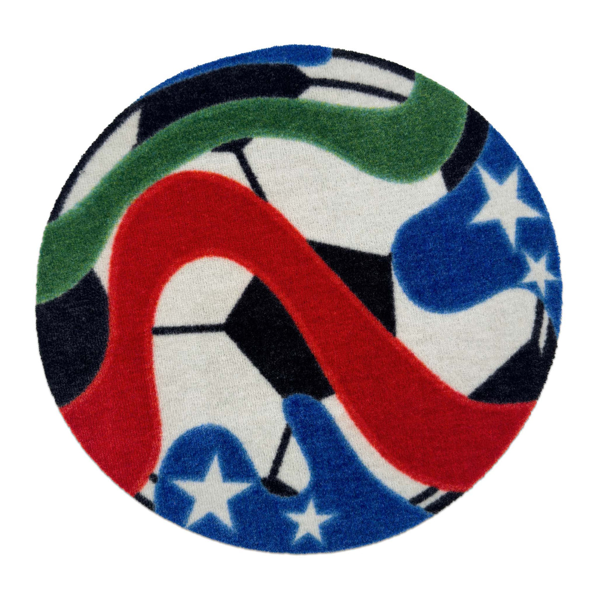 My Mat Nylon Indoor Pattern World Cup Football