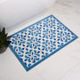 Dip & Drip Nylon Printed Bathroom Geo Blue Tile