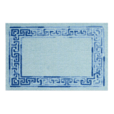 Dip & Drip Nylon Printed Bathroom Greek Key Border