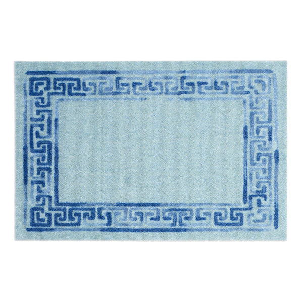 Dip & Drip Nylon Printed Bathroom Greek Key Border